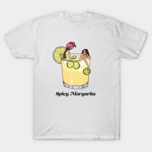 Spicy Margarita Cocktail Mermaid T-Shirt